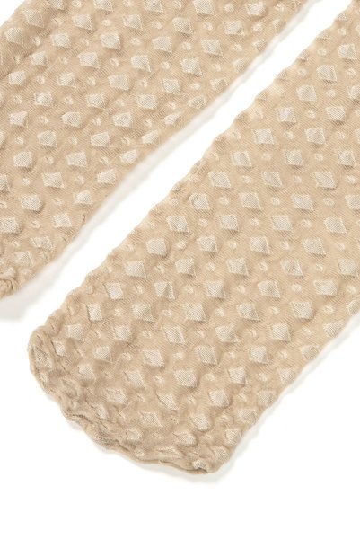 画像8: JENNY Socks sabbia  | ショートストッキング・ダイヤ柄・ベージュ | Veneziana ベネチアナ (8)