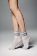 画像1: LISETTA Socks argento  | ショートストッキング・チェック柄・フリル・グレー×ホワイト | Veneziana ベネチアナ (1)