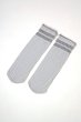 画像6: LISETTA Socks argento  | ショートストッキング・チェック柄・フリル・グレー×ホワイト | Veneziana ベネチアナ (6)