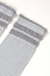 画像7: LISETTA Socks argento  | ショートストッキング・チェック柄・フリル・グレー×ホワイト | Veneziana ベネチアナ (7)