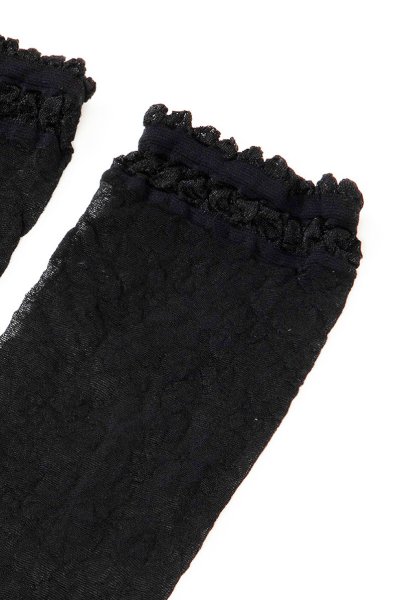 画像6: MAXIMA Socks nero  | ショートストッキング・花柄・ブラック | Veneziana ベネチアナ (6)