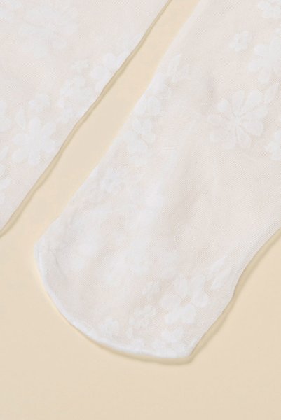 画像8: MAXIMA Socks bianco  | ショートストッキング・花柄・ホワイト | Veneziana ベネチアナ (8)