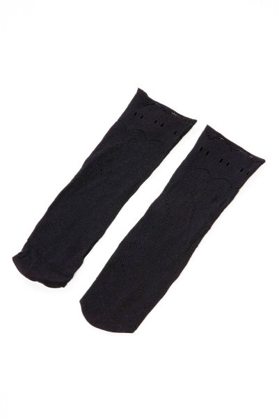 画像6: MILANO Socks nero  | ショートストッキング・花柄・網・ブラック | Veneziana ベネチアナ (6)