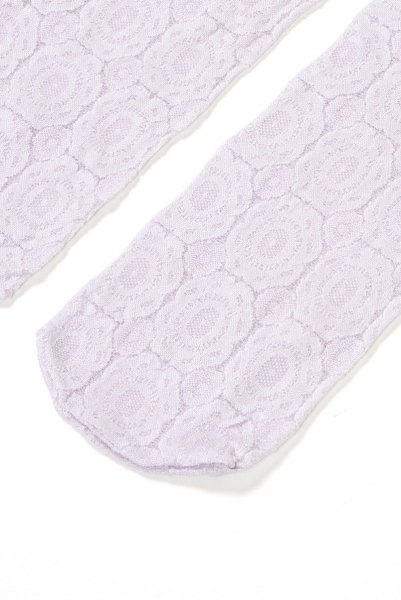 画像8: SALMA Socks lilla  | ショートストッキング・花柄・ラベンダー | Veneziana ベネチアナ (8)
