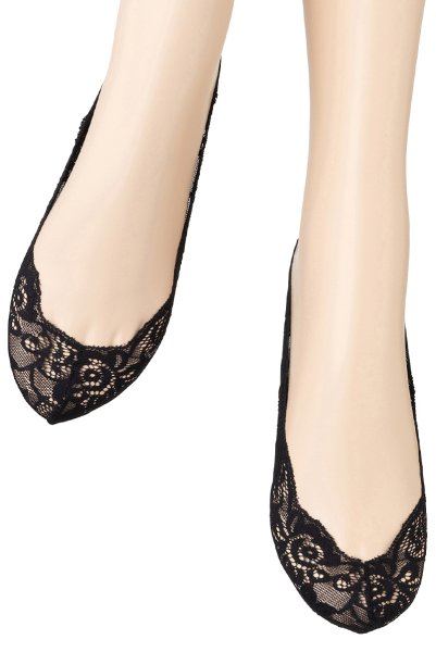 画像4: BALETTO Foot nero  | フットカバー・レース・ブラック | Veneziana ベネチアナ (4)