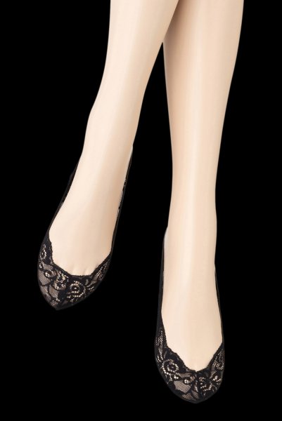 画像5: BALETTO Foot nero  | フットカバー・レース・ブラック | Veneziana ベネチアナ (5)