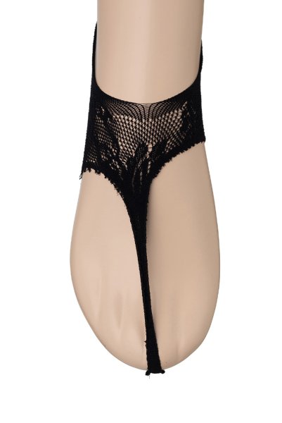 画像3: JAPANESSE Foot nero  | フットカバー・レース柄・足袋風・ブラック | Veneziana ベネチアナ (3)