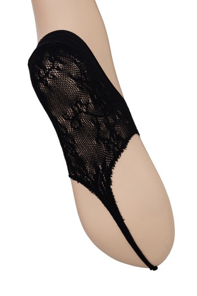 画像6: JAPANESSE Foot nero  | フットカバー・レース柄・足袋風・ブラック | Veneziana ベネチアナ (6)