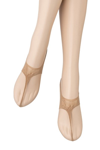 画像4: JAPANESSE Foot beige  | フットカバー・レース柄・足袋風・ベージュ | Veneziana ベネチアナ (4)