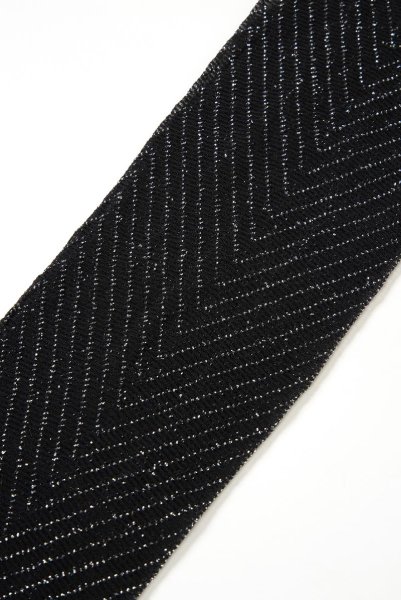 画像6: JACKIE LUREX High grafitto  | ハイソックス・ストライプ・ラメ・ダークグレー×シルバー | Veneziana ベネチアナ (6)