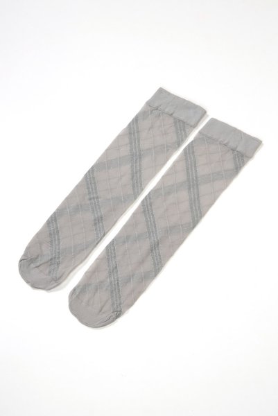 画像6: SPIGA LUREX High grigio silver  | ハイソックス・ストライプ・グレー×シルバー | Veneziana ベネチアナ (6)