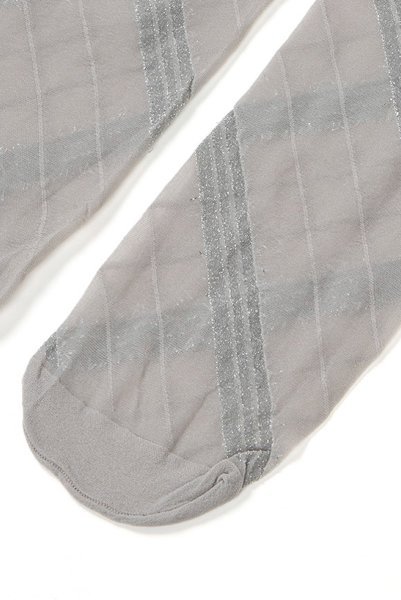 画像8: SPIGA LUREX High grigio silver  | ハイソックス・ストライプ・グレー×シルバー | Veneziana ベネチアナ (8)