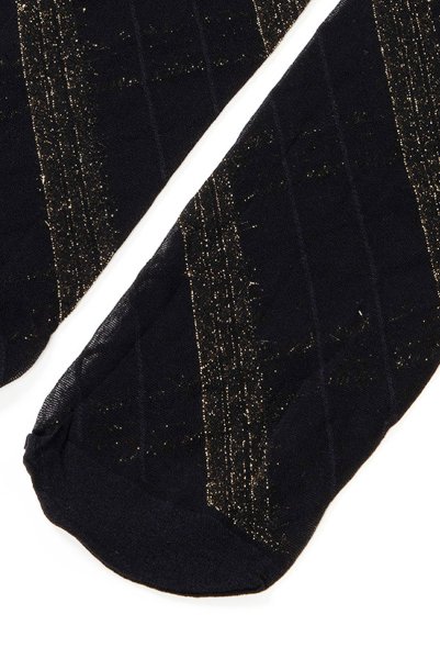 画像8: SPIGA LUREX High nero oro  | ハイソックス・ストライプ・ブラック×ゴールド | Veneziana ベネチアナ (8)