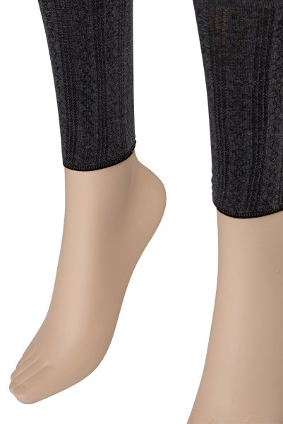 画像5: PANTA BRITANY 100 melange  | レギンス・無地・ダイヤ柄・100デニール・グレー | Veneziana ベネチアナ (5)