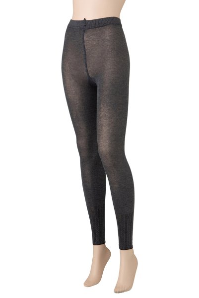 画像6: PANTA BRITANY 100 melange  | レギンス・無地・ダイヤ柄・100デニール・グレー | Veneziana ベネチアナ (6)