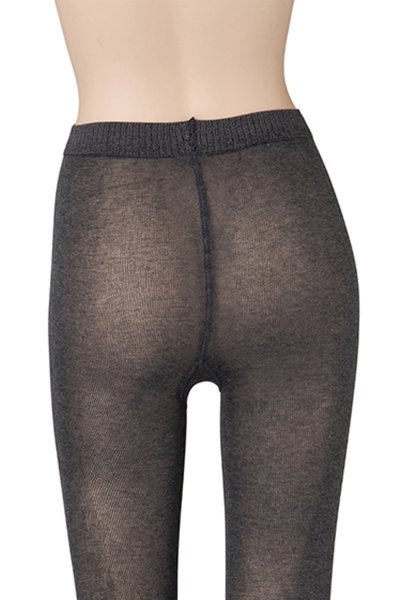 画像4: PANTA BRITANY 100 melange  | レギンス・無地・ダイヤ柄・100デニール・グレー | Veneziana ベネチアナ (4)