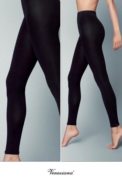 画像2: PANTA DEBORAH 300 nero  | レギンス・無地・300デニール・ブラック | Veneziana ベネチアナ (2)