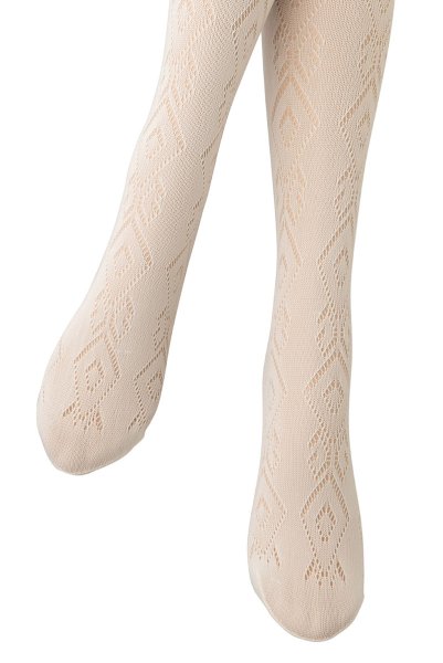 画像8: ANGELICA panna  | ニーハイソックス・ダイヤ柄・オフホワイト・クリーム | Veneziana ベネチアナ (8)