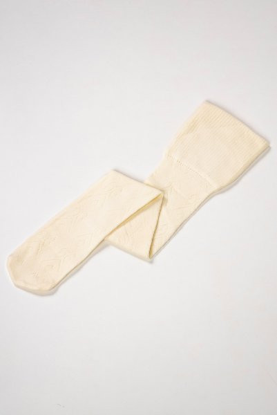 画像10: ANGELICA panna  | ニーハイソックス・ダイヤ柄・オフホワイト・クリーム | Veneziana ベネチアナ (10)