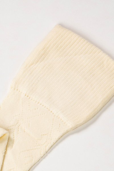 画像11: ANGELICA panna  | ニーハイソックス・ダイヤ柄・オフホワイト・クリーム | Veneziana ベネチアナ (11)