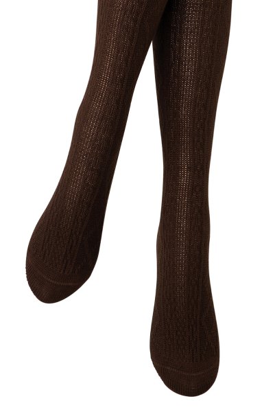 画像4: CORTINA ACRYLICO Zak cappucino  | ニーハイソックス・アーガイル柄・ブラウン | Veneziana ベネチアナ (4)