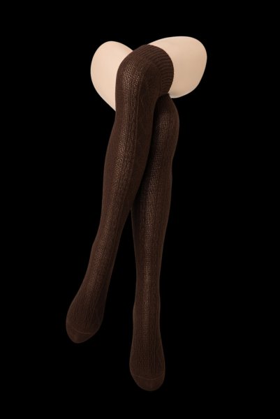 画像5: CORTINA ACRYLICO Zak cappucino  | ニーハイソックス・アーガイル柄・ブラウン | Veneziana ベネチアナ (5)