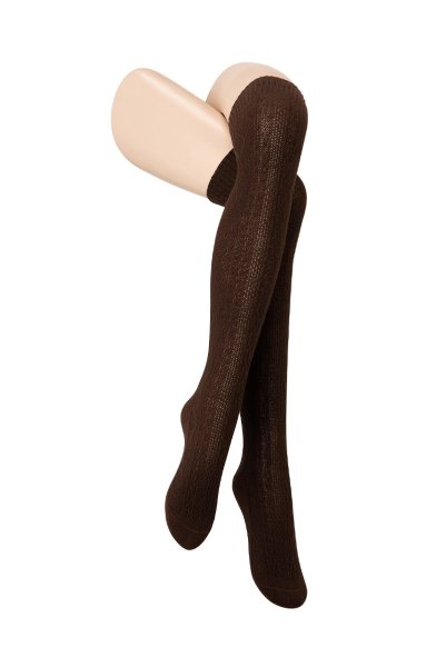 画像6: CORTINA ACRYLICO Zak cappucino  | ニーハイソックス・アーガイル柄・ブラウン | Veneziana ベネチアナ (6)