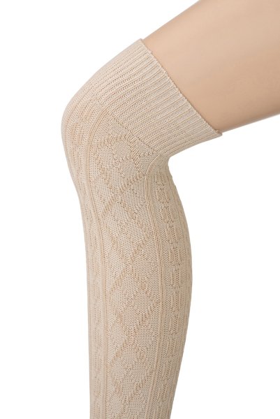 画像3: CORTINA ACRYLICO Zak corda  | ニーハイソックス・アーガイル柄・ベージュ | Veneziana ベネチアナ (3)