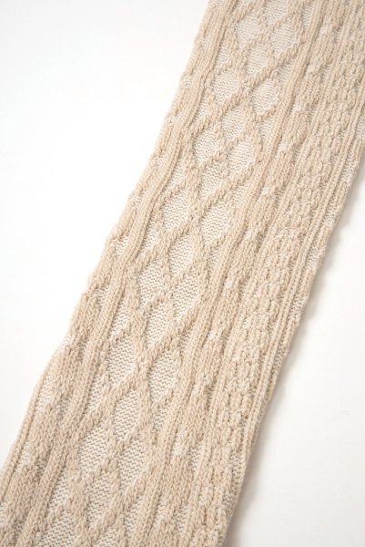画像7: CORTINA ACRYLICO Zak corda  | ニーハイソックス・アーガイル柄・ベージュ | Veneziana ベネチアナ (7)