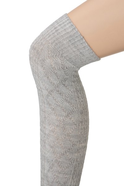 画像3: CORTINA ACRYLICO Zak grey  | ニーハイソックス・アーガイル柄・グレー | Veneziana ベネチアナ (3)