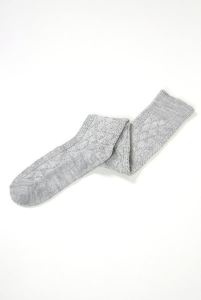 画像7: CORTINA ACRYLICO Zak grey  | ニーハイソックス・アーガイル柄・グレー | Veneziana ベネチアナ (7)