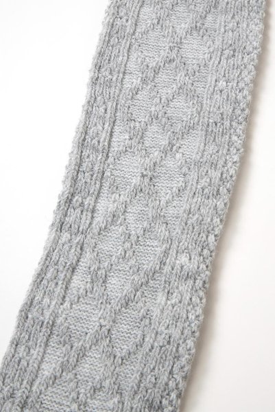 画像8: CORTINA ACRYLICO Zak grey  | ニーハイソックス・アーガイル柄・グレー | Veneziana ベネチアナ (8)