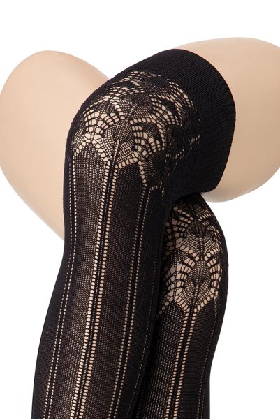 画像3: DOROTHY MICRO Zak nero  | ニーハイソックス・ストライプ・ブラック | Veneziana ベネチアナ (3)