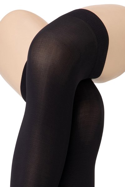 画像3: DORA Zak nero  | ニーハイソックス・無地・ブラック | Veneziana ベネチアナ (3)