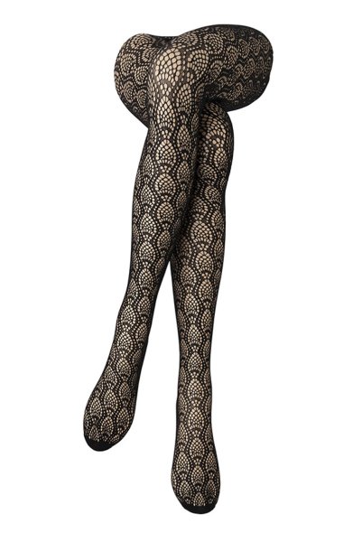 画像3: CARINO nero  | 網タイツ・ジオメトリック柄・ブラック| Veneziana ベネチアナ (3)