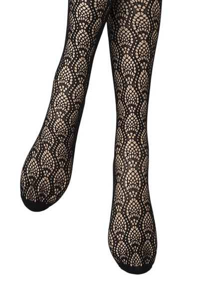 画像5: CARINO nero  | 網タイツ・ジオメトリック柄・ブラック| Veneziana ベネチアナ (5)