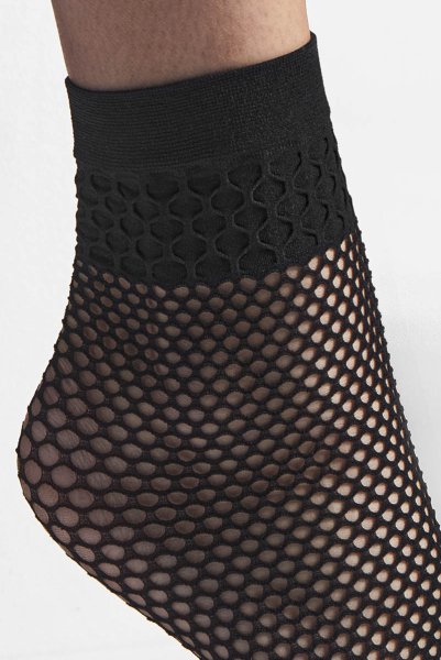 画像2: FEDERICA-nero  | ショートストッキング・網・ブラック | Veneziana ベネチアナ (2)