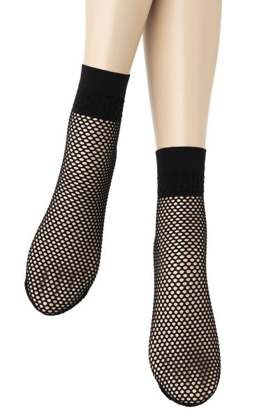 画像4: FEDERICA-nero  | ショートストッキング・網・ブラック | Veneziana ベネチアナ (4)