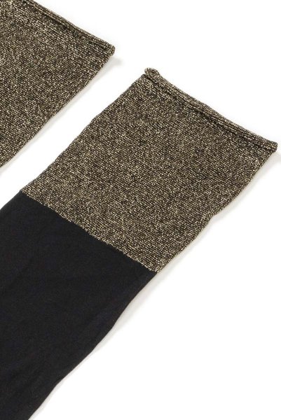 画像4: JASMINE-nero-oro  | ショートストッキング・ブラック×ゴールド | Veneziana ベネチアナ (4)