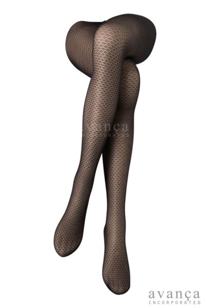 画像3: CORINA  | 柄ストッキング 20デニール・ダイヤ柄・ブラック | Veneziana ベネチアナ (3)