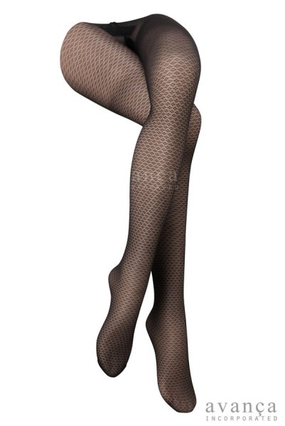 画像4: CORINA  | 柄ストッキング 20デニール・ダイヤ柄・ブラック | Veneziana ベネチアナ (4)