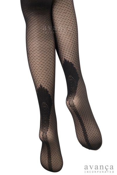 画像5: CORINA  | 柄ストッキング 20デニール・ダイヤ柄・ブラック | Veneziana ベネチアナ (5)