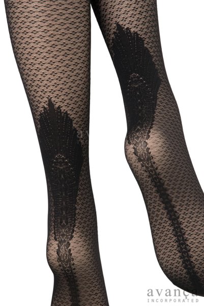 画像6: CORINA  | 柄ストッキング 20デニール・ダイヤ柄・ブラック | Veneziana ベネチアナ (6)