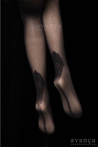 画像9: CORINA  | 柄ストッキング 20デニール・ダイヤ柄・ブラック | Veneziana ベネチアナ (9)