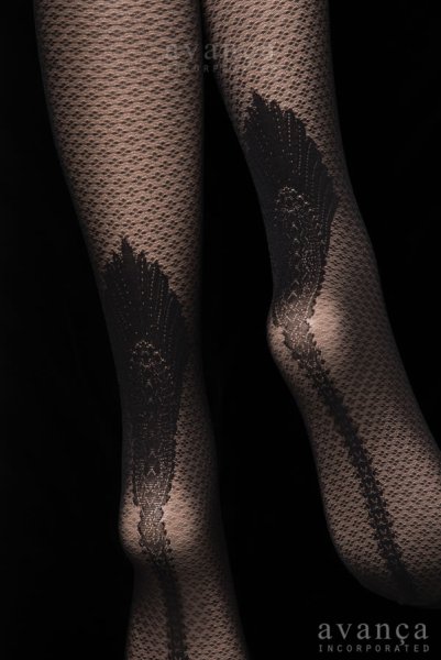 画像10: CORINA  | 柄ストッキング 20デニール・ダイヤ柄・ブラック | Veneziana ベネチアナ (10)