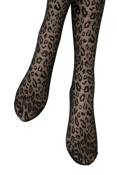 画像6: LEOPARDO 20 nero  | ストッキング 20デニール・レオパード柄・ブラック | Veneziana ベネチアナ (6)