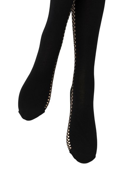 画像5: VESNA 60 nero  | タイツ 60デニール・サイド柄スリット・ブラック | Veneziana ベネチアナ (5)