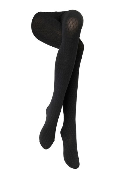 画像4: ELODIE 80 nero  | タイツ 80デニール・ダイヤ柄・ブラック | Veneziana ベネチアナ (4)