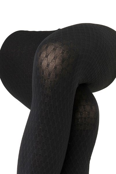 画像5: ELODIE 80 nero  | タイツ 80デニール・ダイヤ柄・ブラック | Veneziana ベネチアナ (5)